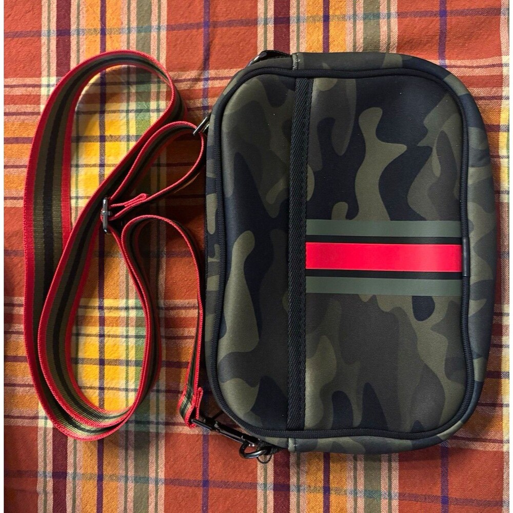 Haute Shore Camo Zip Crossbody Bag Small w/ Adjustable Detachable Strap